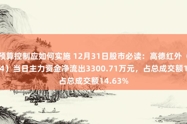 预算控制应如何实施 12月31日股市必读：高德红外（002414）当日主力资金净流出3300.71万元，占总成交额14.63%