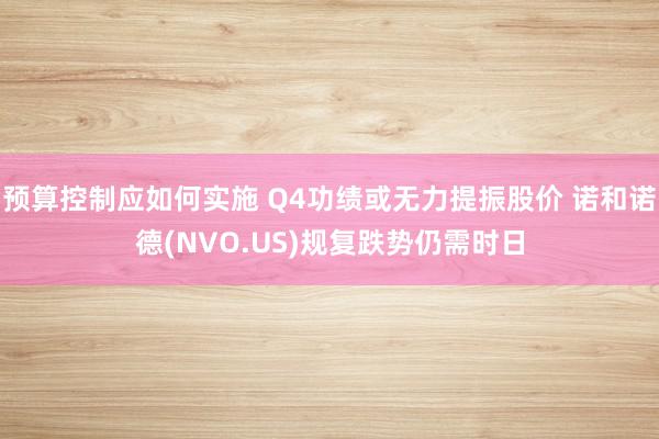 预算控制应如何实施 Q4功绩或无力提振股价 诺和诺德(NVO.US)规复跌势仍需时日