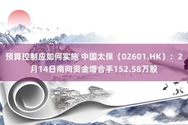 预算控制应如何实施 中国太保（02601.HK）：2月14日南向资金增合手152.58万股