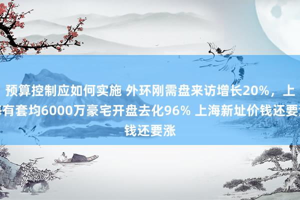 预算控制应如何实施 外环刚需盘来访增长20%，上海有套均6000万豪宅开盘去化96% 上海新址价钱还要涨